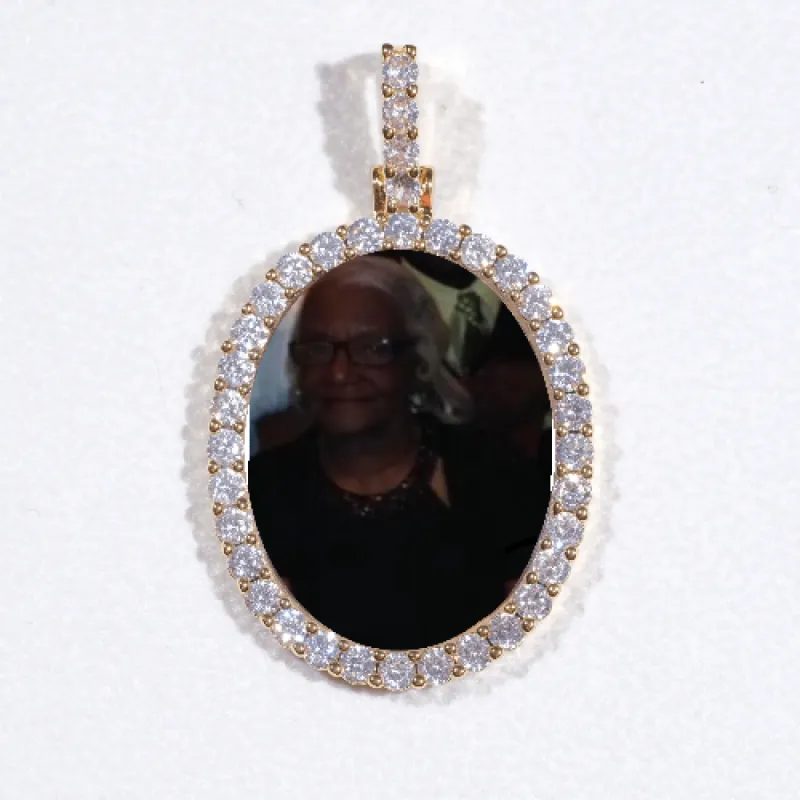 3D Oval Custom Picture Pendant sold by The GUU Shop