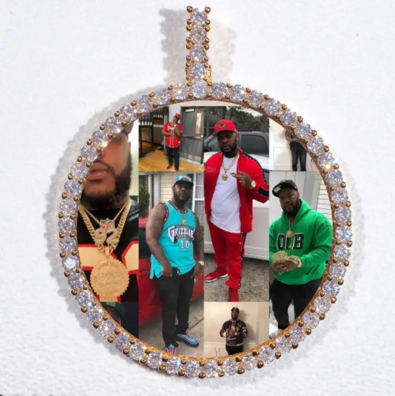 LARGE 3D CIRCLE CUSTOM PICTURE PENDANT sold by The GUU Shop