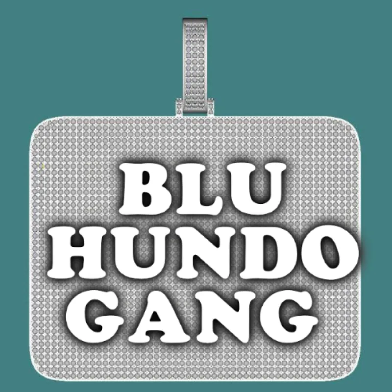 CUSTOM LETTER NECKLACE 3D BIG SQUARE sold by The GUU Shop