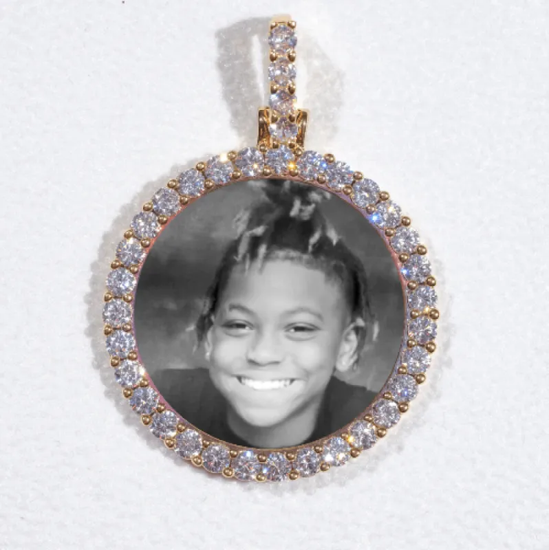 3D CIRCLE CUSTOM PICTURE PENDANT SMALL SIZE sold by The GUU Shop