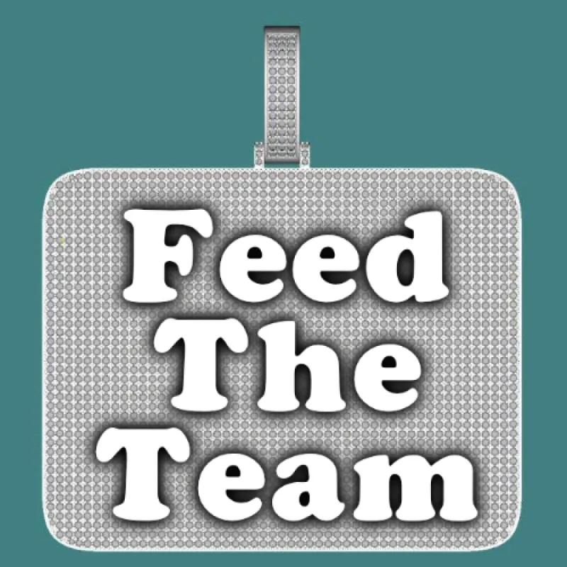 CUSTOM LETTER NECKLACE 3D BIG SQUARE sold by The GUU Shop