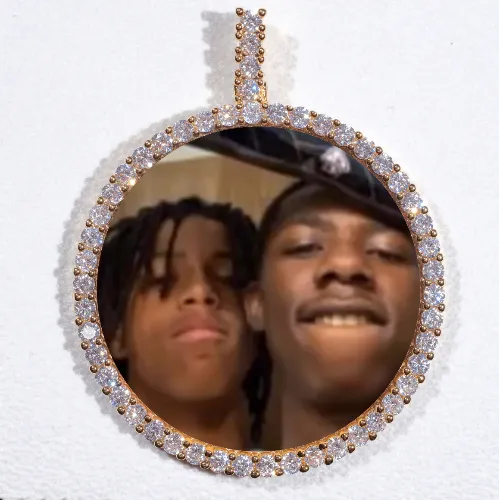 LARGE 3D CIRCLE CUSTOM PICTURE PENDANT sold by The GUU Shop