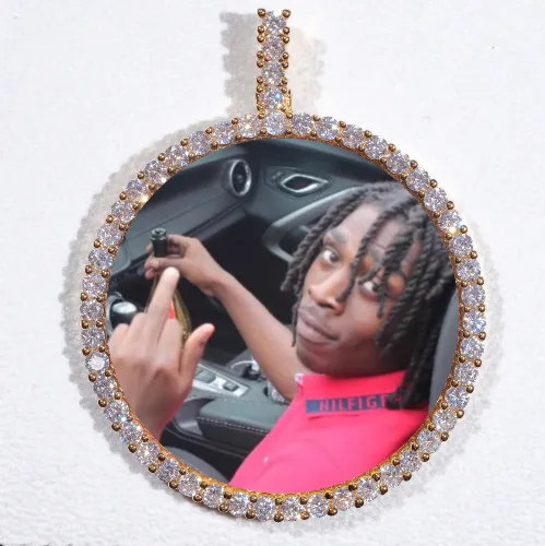 LARGE 3D CIRCLE CUSTOM PICTURE PENDANT sold by The GUU Shop