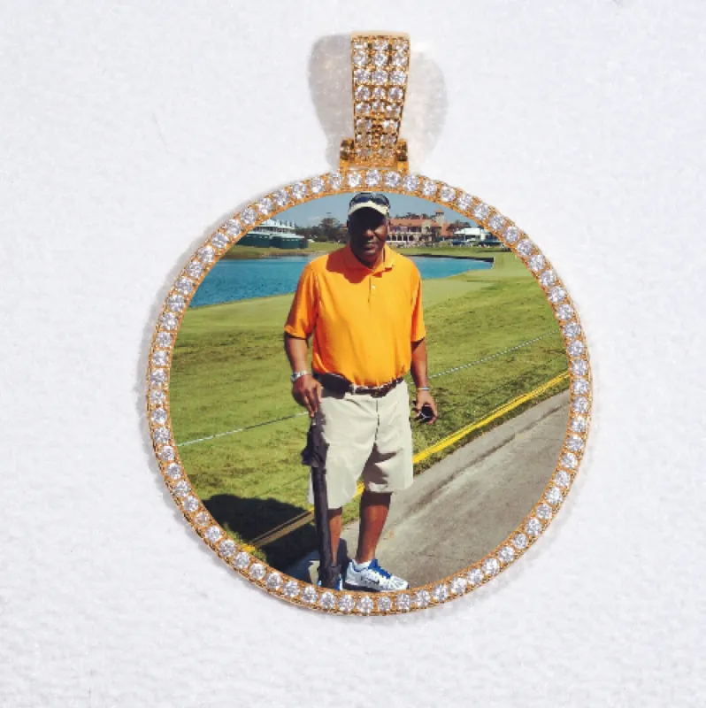 MEDIUM 3D CIRCLE CUSTOM PICTURE PENDANT sold by The GUU Shop