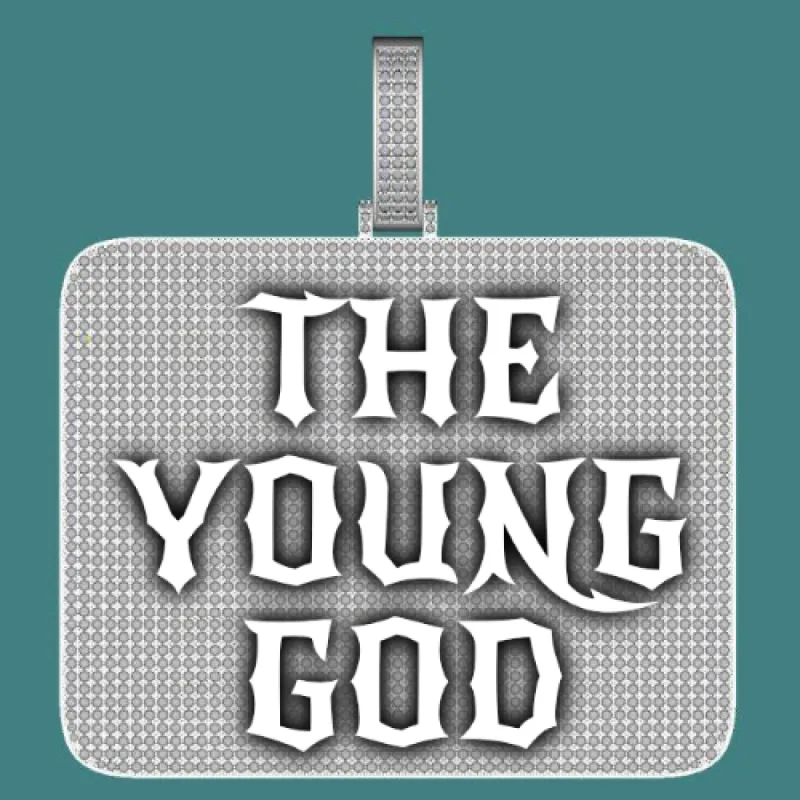 CUSTOM LETTER NECKLACE 3D BIG SQUARE sold by The GUU Shop