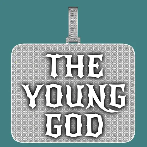 CUSTOM LETTER NECKLACE 3D BIG SQUARE sold by The GUU Shop