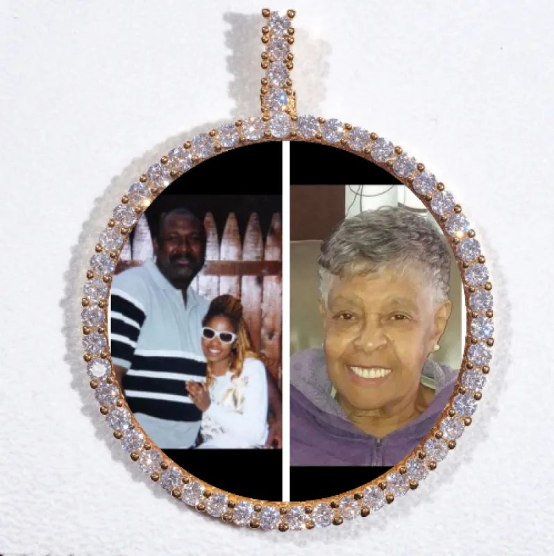 LARGE 3D CIRCLE CUSTOM PICTURE PENDANT sold by The GUU Shop