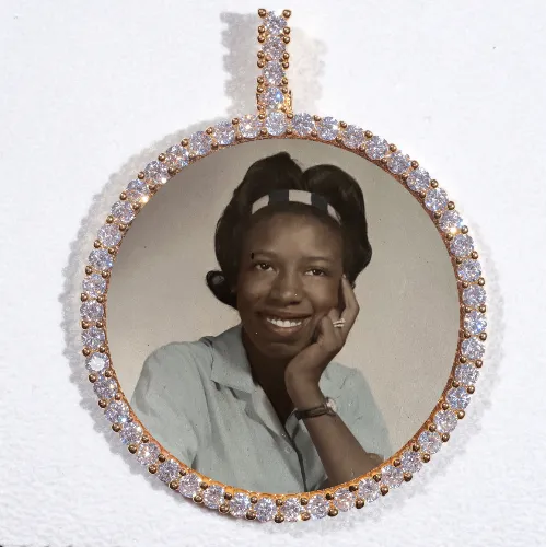 LARGE 3D CIRCLE CUSTOM PICTURE PENDANT sold by The GUU Shop