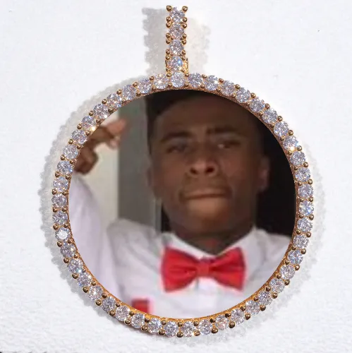 LARGE 3D CIRCLE CUSTOM PICTURE PENDANT sold by The GUU Shop