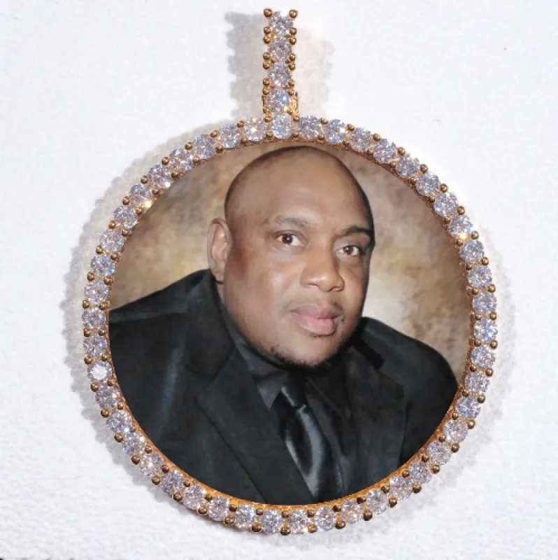 LARGE 3D CIRCLE CUSTOM PICTURE PENDANT sold by The GUU Shop