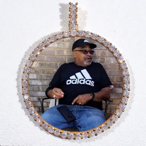 LARGE 3D CIRCLE CUSTOM PICTURE PENDANT sold by The GUU Shop