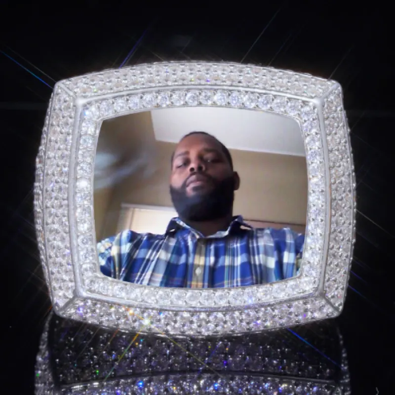 3D CUSTOM PICTURE ICED RING sold by The GUU Shop
