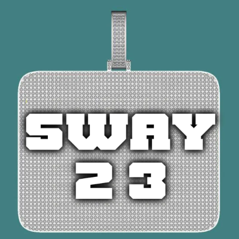 CUSTOM LETTER NECKLACE 3D BIG SQUARE sold by The GUU Shop