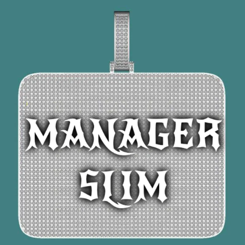 CUSTOM LETTER NECKLACE 3D BIG SQUARE sold by The GUU Shop