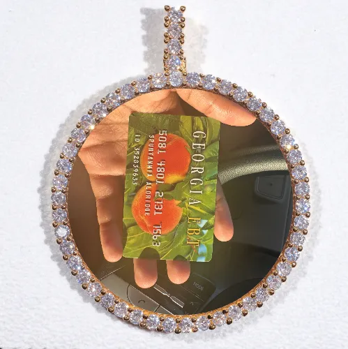 LARGE 3D CIRCLE CUSTOM PICTURE PENDANT sold by The GUU Shop