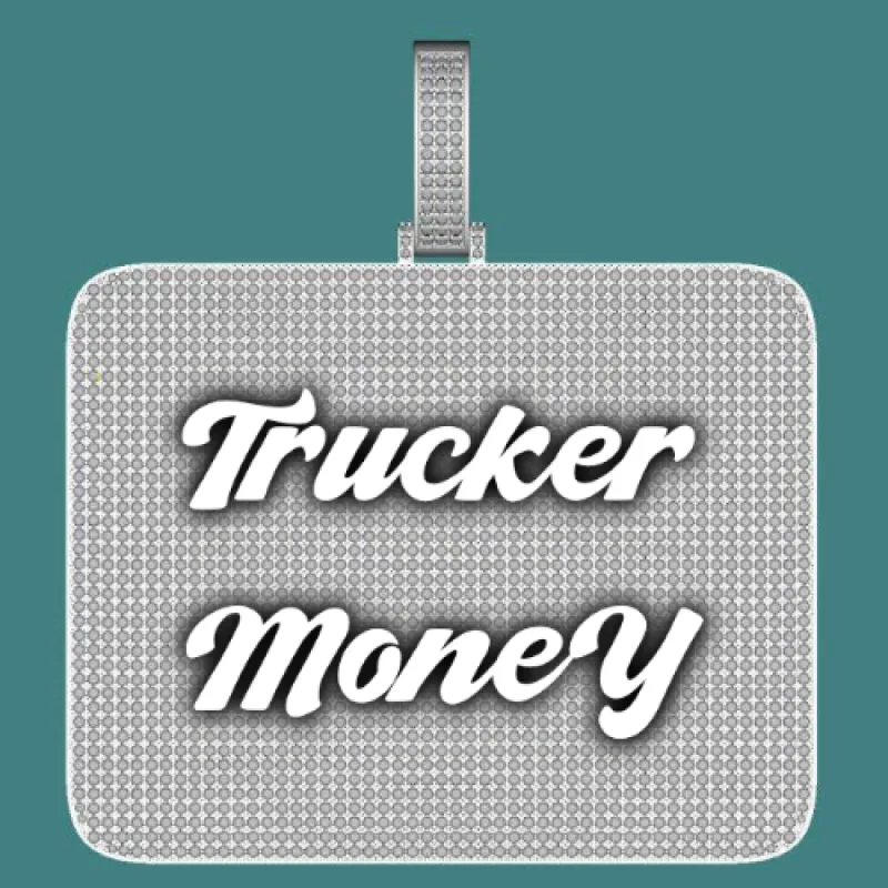 CUSTOM LETTER NECKLACE 3D BIG SQUARE sold by The GUU Shop