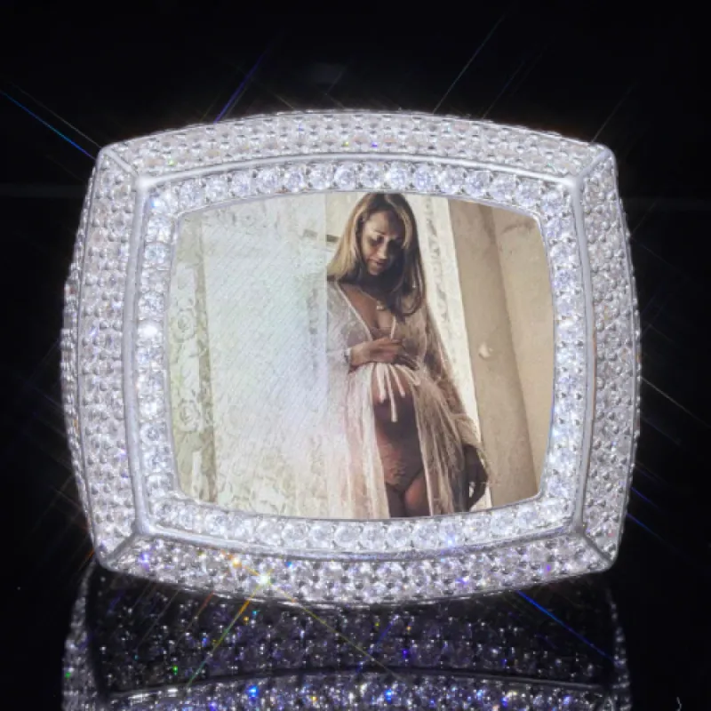 3D CUSTOM PICTURE ICED RING sold by The GUU Shop