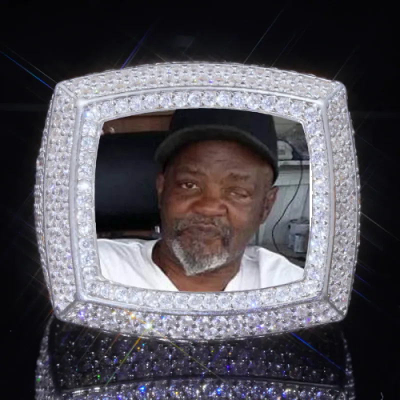 3D CUSTOM PICTURE ICED RING sold by The GUU Shop