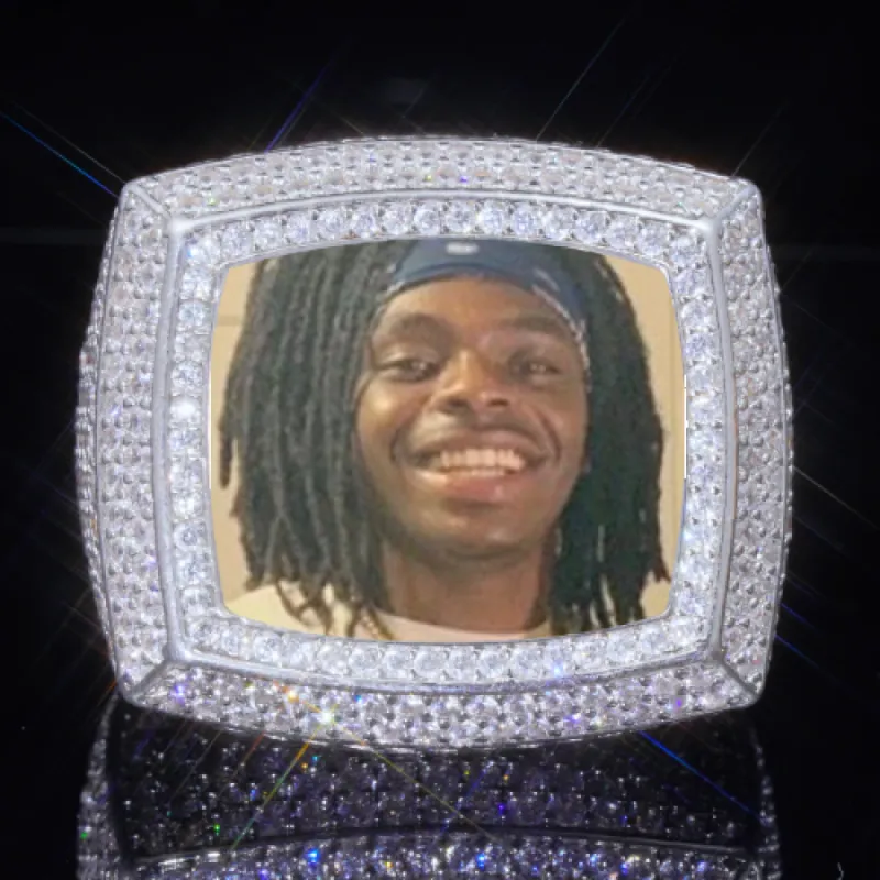 3D CUSTOM PICTURE ICED RING sold by The GUU Shop