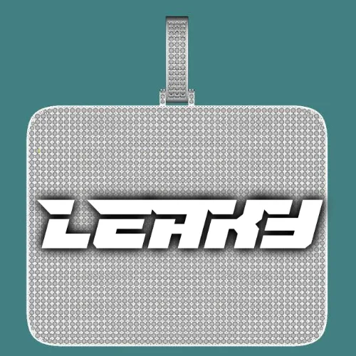 CUSTOM LETTER NECKLACE 3D BIG SQUARE sold by The GUU Shop