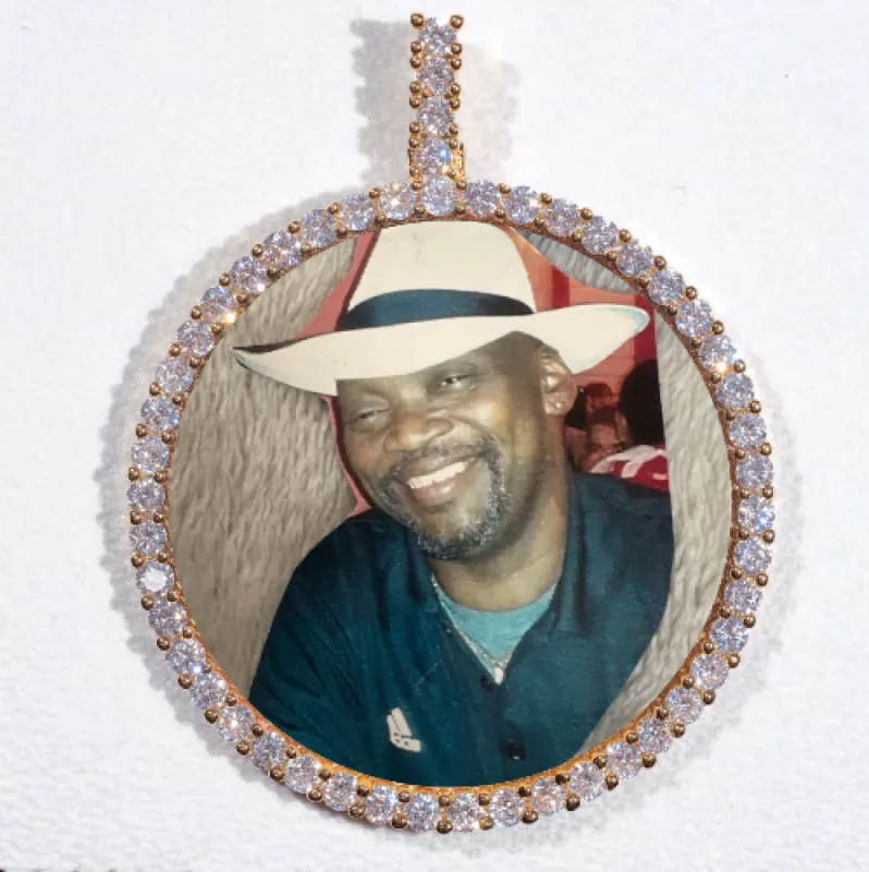 LARGE 3D CIRCLE CUSTOM PICTURE PENDANT sold by The GUU Shop