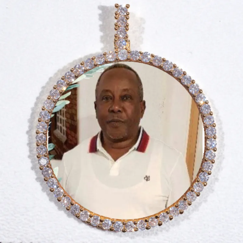 LARGE 3D CIRCLE CUSTOM PICTURE PENDANT sold by The GUU Shop