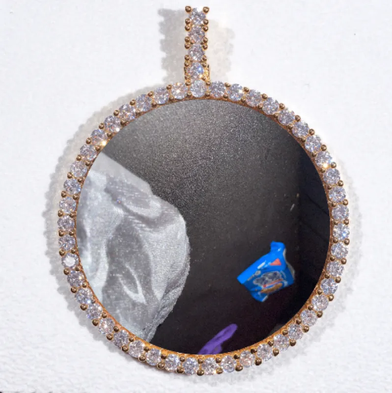 LARGE 3D CIRCLE CUSTOM PICTURE PENDANT sold by The GUU Shop