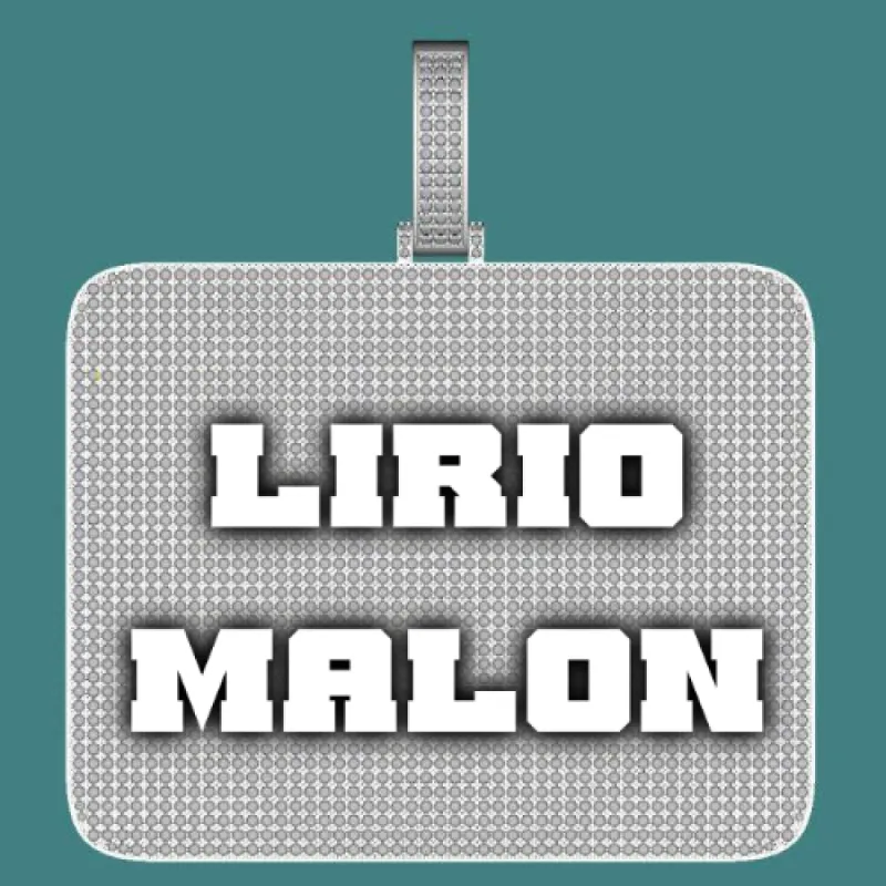 CUSTOM LETTER NECKLACE 3D BIG SQUARE sold by The GUU Shop