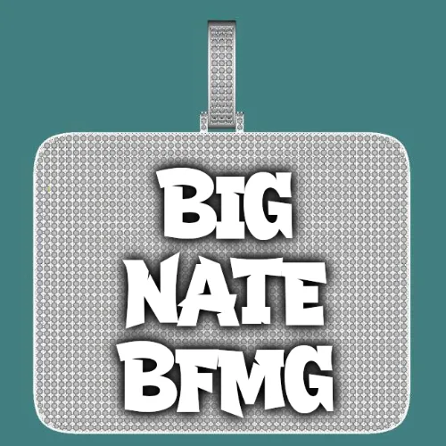 CUSTOM LETTER NECKLACE 3D BIG SQUARE sold by The GUU Shop