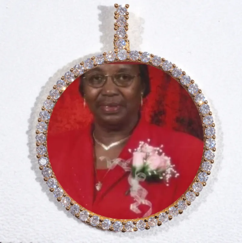 LARGE 3D CIRCLE CUSTOM PICTURE PENDANT sold by The GUU Shop