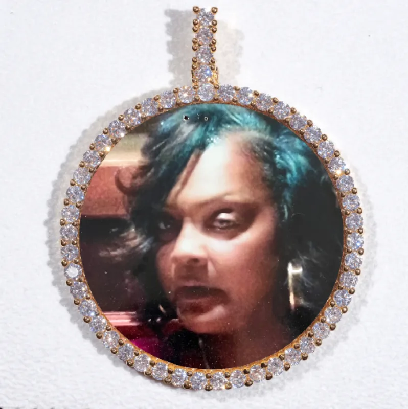 LARGE 3D CIRCLE CUSTOM PICTURE PENDANT sold by The GUU Shop