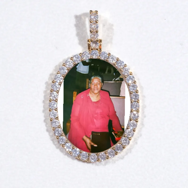 3D Oval Custom Picture Pendant sold by The GUU Shop
