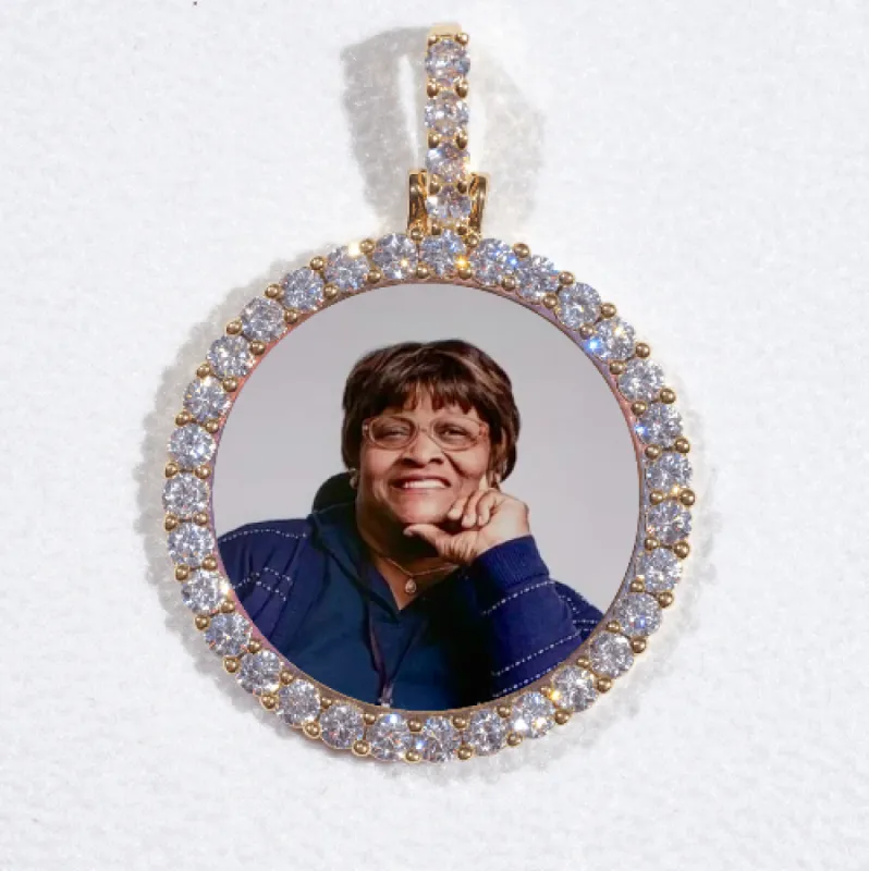 3D CIRCLE CUSTOM PICTURE PENDANT SMALL SIZE made by The GUU Shop