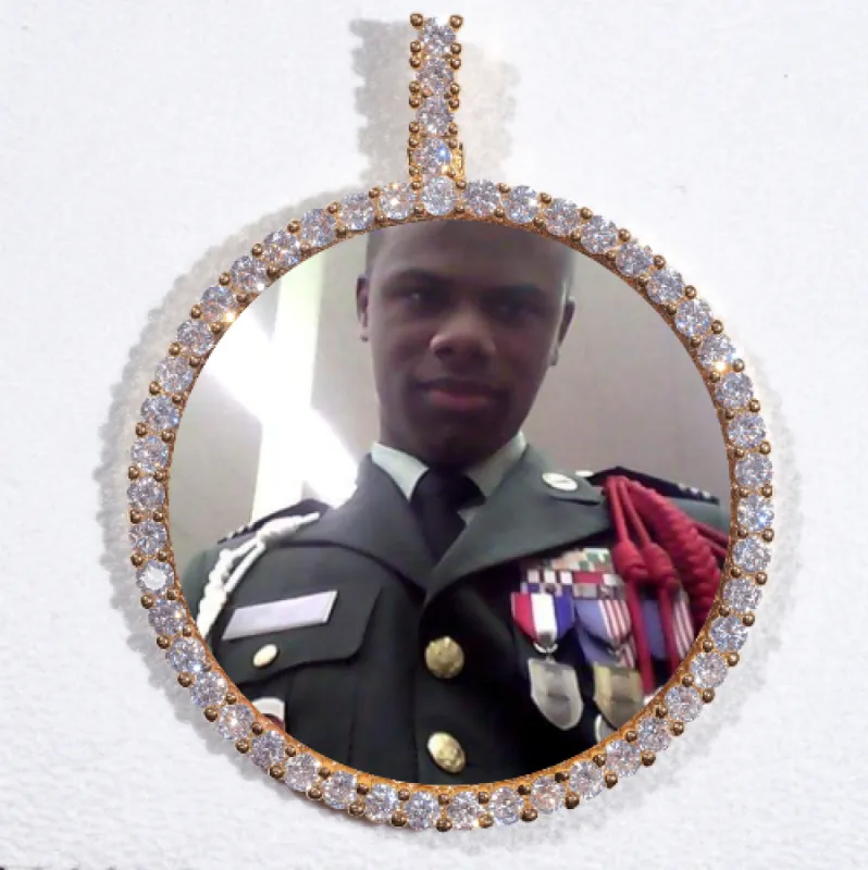 LARGE 3D CIRCLE CUSTOM PICTURE PENDANT sold by The GUU Shop