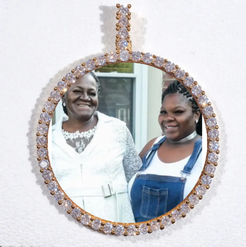 LARGE 3D CIRCLE CUSTOM PICTURE PENDANT sold by The GUU Shop