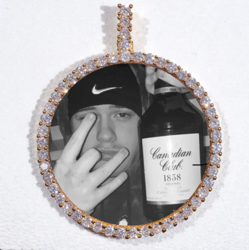 LARGE 3D CIRCLE CUSTOM PICTURE PENDANT sold by The GUU Shop