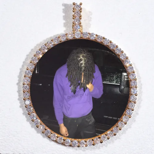 CUSTOM LETTER NECKLACE 3D BIG OCTAGON sold by The GUU Shop