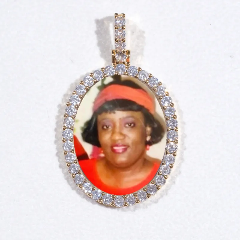 3D Oval Custom Picture Pendant sold by The GUU Shop