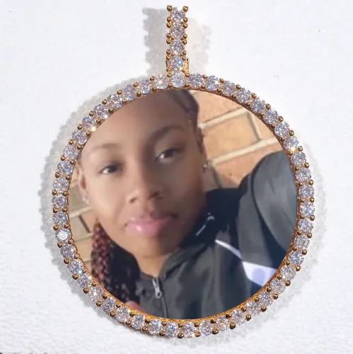 LARGE 3D CIRCLE CUSTOM PICTURE PENDANT sold by The GUU Shop