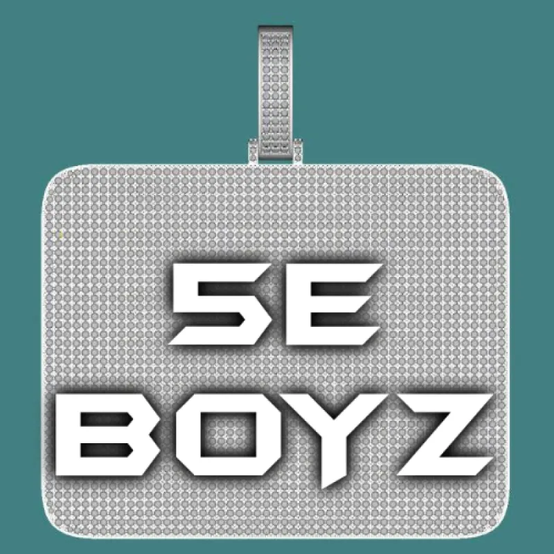 CUSTOM LETTER NECKLACE 3D BIG SQUARE sold by The GUU Shop