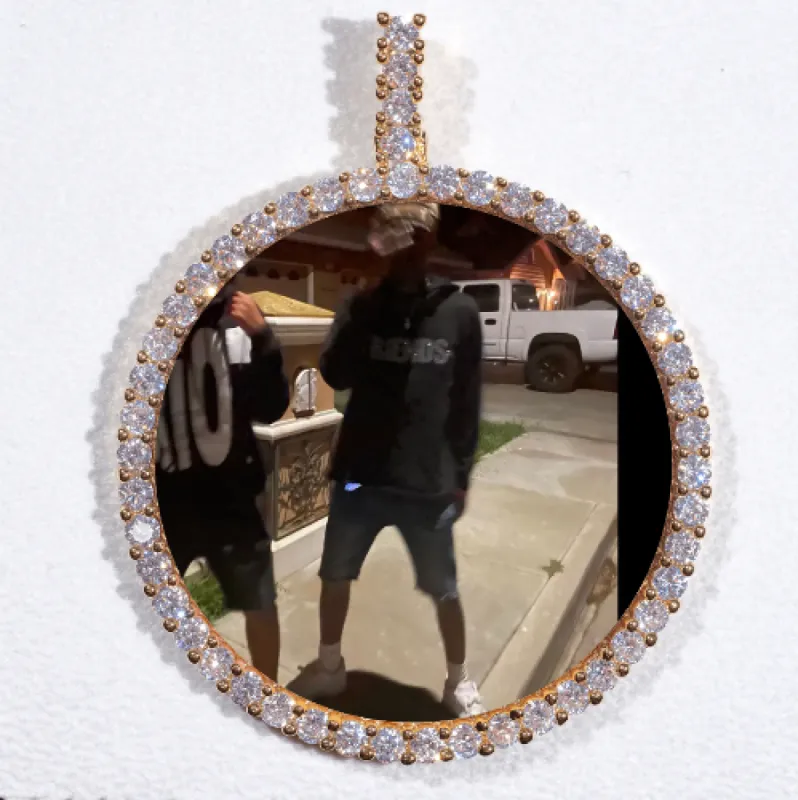 LARGE 3D CIRCLE CUSTOM PICTURE PENDANT sold by The GUU Shop