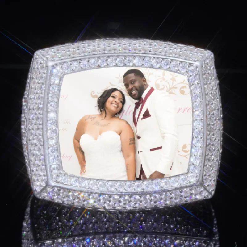 3D CUSTOM PICTURE ICED RING sold by The GUU Shop