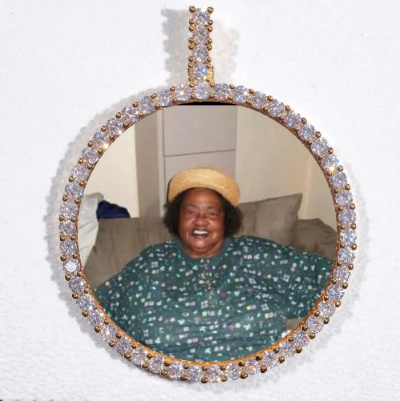 LARGE 3D CIRCLE CUSTOM PICTURE PENDANT sold by The GUU Shop