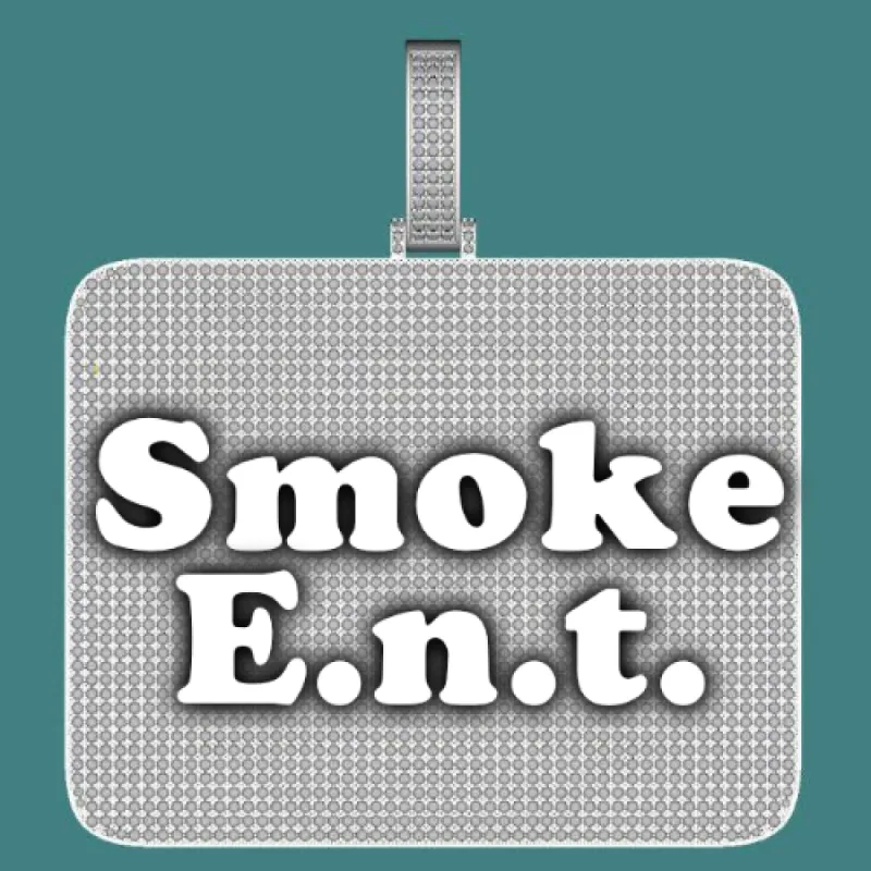 CUSTOM LETTER NECKLACE 3D BIG SQUARE sold by The GUU Shop