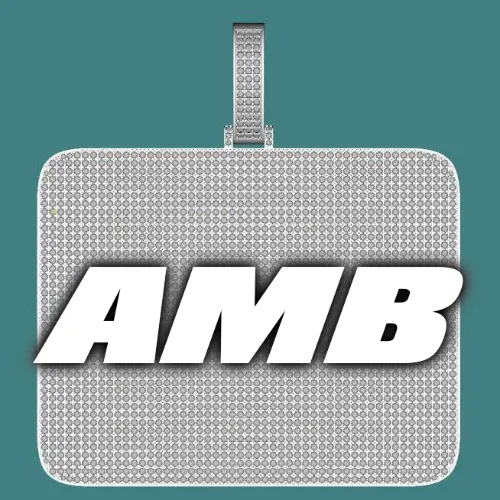 CUSTOM LETTER NECKLACE 3D BIG SQUARE sold by The GUU Shop