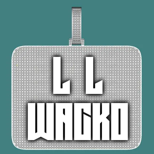 CUSTOM LETTER NECKLACE 3D BIG SQUARE sold by The GUU Shop