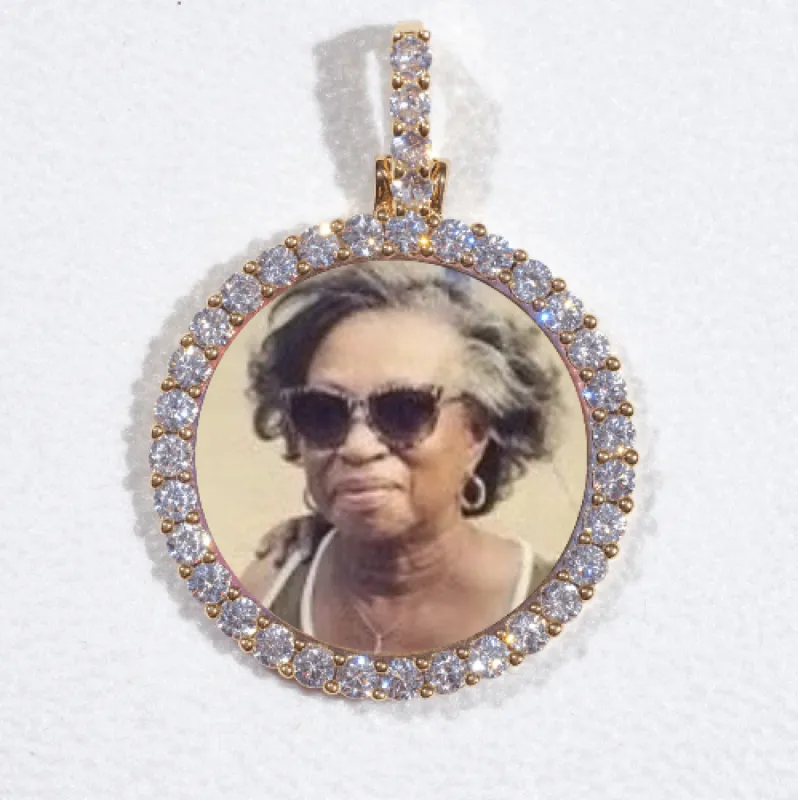 3D CIRCLE CUSTOM PICTURE PENDANT SMALL SIZE sold by The GUU Shop