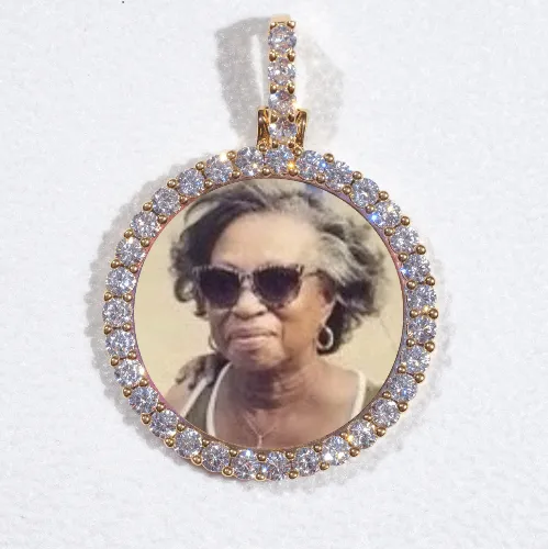 3D CIRCLE CUSTOM PICTURE PENDANT SMALL SIZE sold by The GUU Shop