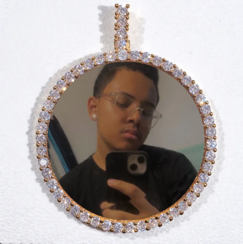 LARGE 3D CIRCLE CUSTOM PICTURE PENDANT sold by The GUU Shop