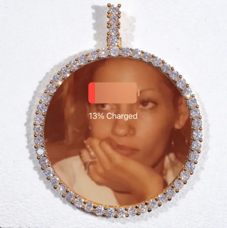 LARGE 3D CIRCLE CUSTOM PICTURE PENDANT sold by The GUU Shop